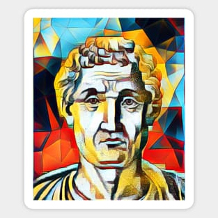 Anicius Manlius Severinus Boethius Abstract Portrait | Boethius Artwork 2 Magnet